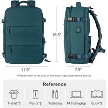 Coofay Travel Backpack For Women Men Airline Approved Carry On Backpack Flight Approved Waterproof Sports Luggage Backpack Casual Daypack Small Hiking Backpack - 米色 - 查看 11