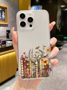 Ốp lưng điện thoại trong suốt in họa tiết hoa, kiểu dáng thanh lịch và tươi mới, thích hợp làm quà tặng cho bạn bè, người yêu hoặc chính bạn, tương thích với ốp lưng và Galaxy, ốp lưng điện thoại, ốp lưng 17 Pro Max, vỏ bảo vệ, ốp lưng điện thoại dễ thương, vỏ bảo vệ Galaxy - Nhiều màu - Xem 1