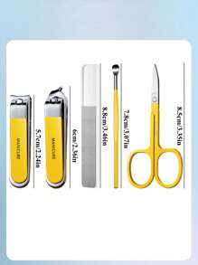 6 In 1 Plastic Box Nail Clipper Set, Nail Clipper Set With Ear Pick And Nail File, Sharp Edge Fingernail And Toenail Clipper Cutter For Manicure And Pedicure, It Is The Preferred Choice For Personal Use And Gifts