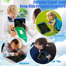 Tablettes d'écriture LCD 12 pouces, lots de planches à dessin électroniques effaçables et colorées pour peinture et dessin. Cadeaux d'apprentissage pour garçons et filles. Tablette de dessin magique pour enfants. Cadeaux éducatifs de Noël et d'anniversaire pour les filles et garçons de 3 à 6 ans