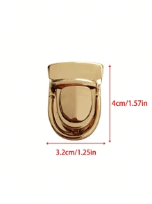 Wallet Thumb Lock Clasp, Wallet Clasp Ring, Metal Clasp Accessories For DIY Wallet Making, Replacement Parts - Gold - View 6
