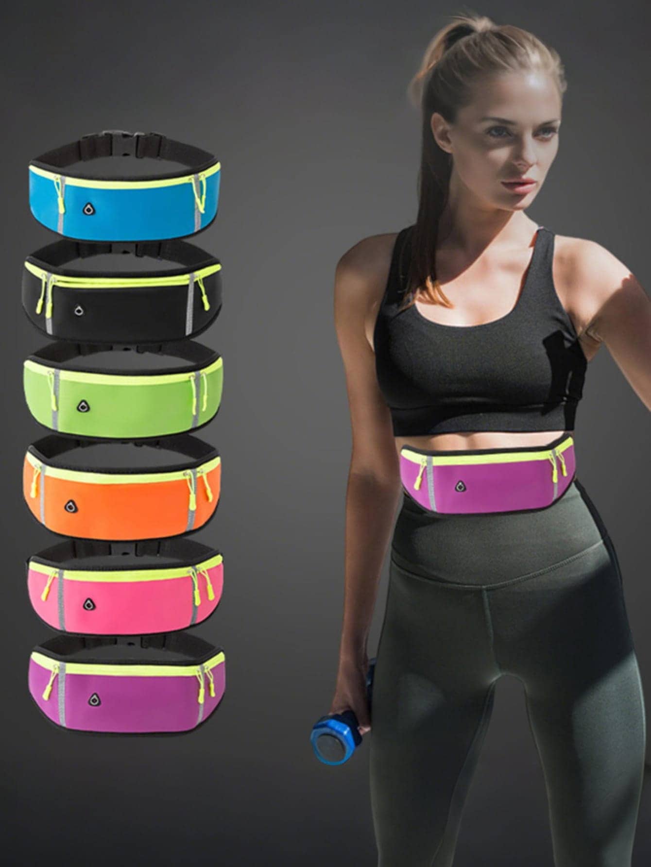 Running Waist Bag For Men And Women, Sports Belt Bag, Mobile Phone Pouch, Hidden Gym Bag Summer, School