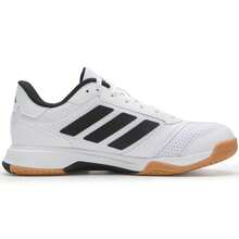 Adidas Tênis de Treinamento Masculino Ligra 8 M, Sapatos Esportivos de Fitness para Uso Externo, Tênis Casuais Acolchoados de Cano Baixo JI1505 - branco/preto/branco - Visão 2