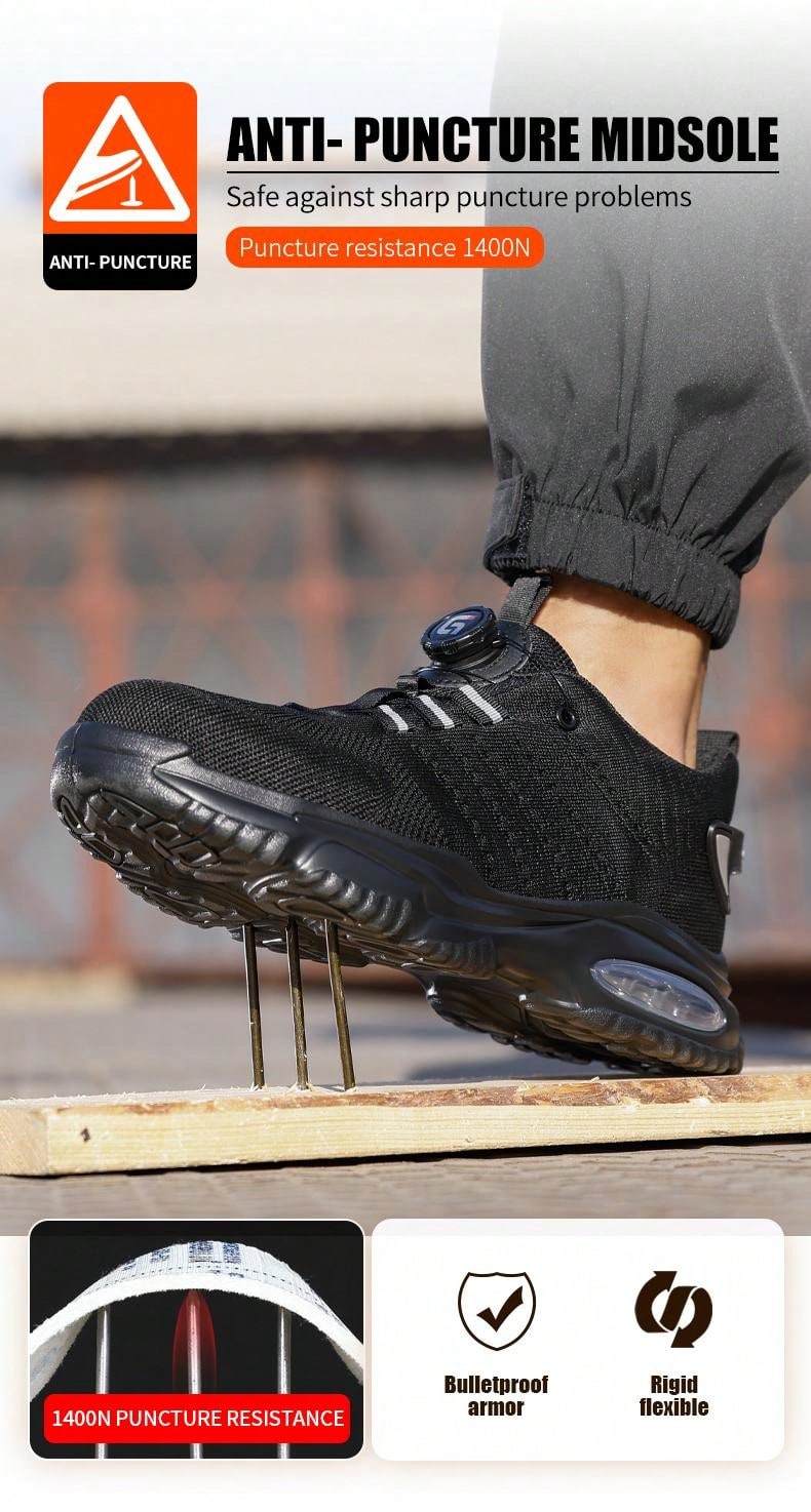 LARNMERN Chaussures De Sécurité Homme Embout En Acier Anti-perforation