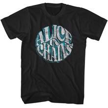 Camiseta con el logotipo de ALICE IN CHAINS, merchandising vintage, camisetas gráficas de rock y metal - Negro - Ver 1
