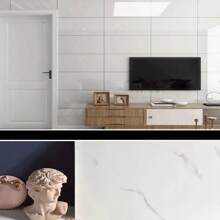 20pcs 3D Imitation Marble Pattern Wall Sticker, Waterproof Self-Adhesive Aluminum-Plastic Panel For Kitchen, Living Room, Bathroom, Corridor, Office, Home And Dormitory Decor, 23.62*11.8in - Multicolor - View 9