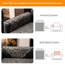 1pc Premium Luxurious Gold Floral Pattern Sofa Slipcover, Non-Slip Home Decor Sofa Cushion Cover, Suitable For Home, Bedroom, Living Room, Office Gifts Birthday Graduation Sofa Cover Couch Cover Sofa Covers Room Decor Living Room Decor