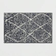 Criss Cross Easy Care Rug - Threshold™ - 黑色 - 查看 1