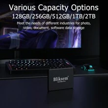 Bliksem KD650 SSD - 512GB/256GB/128GB, SATA III 6Gb/S, 2.5-Inch Ultra-Thin Design (7mm), 3D NAND TLC Chip, Read And Write Speeds Up To 550MB/S And 500MB/S, Compatible With Laptops, Desktops, Game Consoles And External Hard Drive Enclosures (Black)