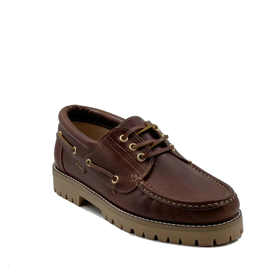 JZ Brothers Nautical Genuine Leather Shoes For Men Brand Szpilman - Brown - View 1