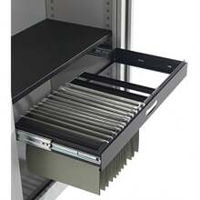 Office Hippo File Organiser For Tambour Storage Unit Suspension File For Easy Filing And Retrieval Simple To Fit Filing Cabinet Suspension Files Roll Out Filing Frames - Black - PullOutShelf - View 3