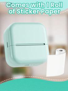 Phomemo Sticker Maker Machine - Mini Thermal Printer With 1 Roll Of Adhesive Paper (2in*21.3ft/Roll), Inkless For IPhone & Android, Portable DIY - Hồng - Xem 4