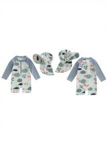 Young Boys Swimwear - Sky Blue - View 2