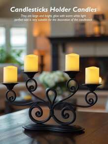 6/12/24 piezas Velas té LED, realistas y brillantes, parpadeo sin llama, a pilas con luz amarilla cálida, adecuadas para decoración de bodas, Día de San Valentín, feriados, con baterías incluidas para Pascua