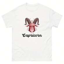 Capricorn Shirt, Zodiac Shirt, Capricorn Gift, Zodiac Tee, Capricorn Tee, Horoscope T Shirt - White - View 1
