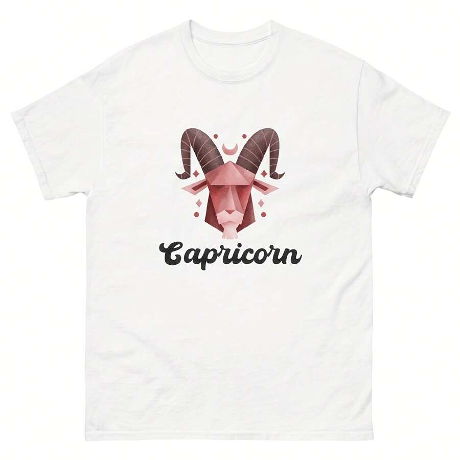 Capricorn Shirt, Zodiac Shirt, Capricorn Gift, Zodiac Tee, Capricorn Tee, Horoscope T Shirt - White - View 1