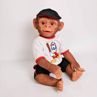 NPK 20inch Reborn Monkey Baby Orangutans Lifelike Soft Touch Cuddly Doll Collectible Art Gifts For Adults Girls