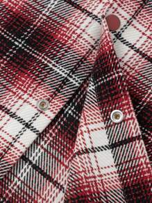 Balabala 男童休閒夾克，時尚春季襯衫款式 - 紅色調 - 查看 6