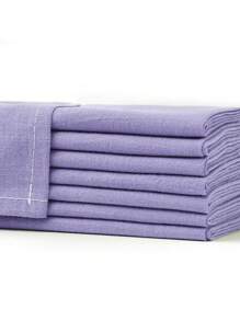 Guardanapos casuais de cor sólida, 2/6/12 peças, laváveis, adequados para casamento, dia dos namorados, casa, uso diário, festa, respiráveis e leves, primavera/verão