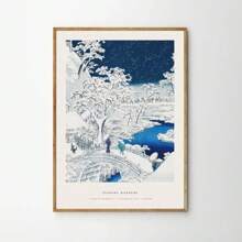 1pc Japanese Print Hasui Kawase Poster Art Abstract Painting Retro Decorative Painting Canvas Printing Frameless Painting For Home