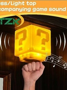 1 pezzo Lampada ZTZK, Cubo Luminoso Aggiornato 2024 - Luce Notturna Con Effetti Sonori Da Videogioco, Adatto Come Regalo Di Natale, Decorazione Per Camera Dei Bambini - Regalo Perfetto Per Bambini E Appassionati