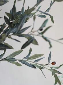 1/2pcs Artificial Gray-Green Olive Leaf Branch 40.5" Faux Spring Flower Artificial Wedding Greenery Fake Plant Home/Kitchen Decoration DIY Florals Centerpieces Arrangement Gift
