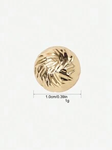 10 Peças/Pacote Botões Vintage de Metal, Design Assimétrico Enrugado, Botões de Decoração de Alta Qualidade para Casacos, Camisas, Suéteres, Ternos Casuais, Uniformes, Suprimentos de Costura DIY