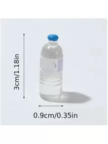 5个/10个/20个 1:12比例树脂微缩逼真矿泉水瓶模型 - 娃娃屋微型礼品玩具 - 装饰配件和摆件（款式随机）
