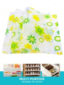1pc/4pcs/8pcs 45*29cm Cuttable PEVA Refrigerator Mat, Rectangle Waterproof Refrigerator Liner, Moisture-Proof Pad, Washable Shelf & Drawer Liner, Placemat For Home ,Dehumidifier For Home