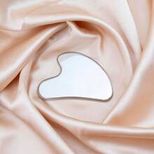 不锈钢刮痧面部工具刮痧器金属刮痧紧致皮肤按摩刮痧美容工具身体眼颈按摩器带旅行袋护肤礼品 - 銀色 - 查看 7