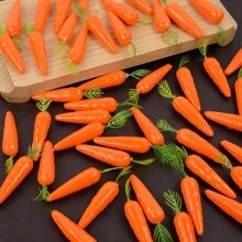 20pcs/10pcs Easter Simulation Artificial Mini Carrot Decoration,For Easter Party Home DIY Decoration Vegetable Carrots Gift