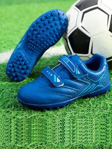 Kids Football Cleats, Wear-Resistant Non-Slip Soccer Shoes For Children Training & Match, Toddler & Little Kid Sizes 25-33 - Blue - View 4