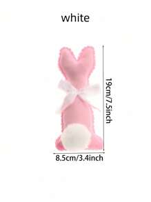 1 件复活节春季兔子装饰，DIY 节日家居装饰道具篮子托盘