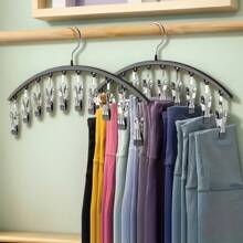 2 Pack Space-Saving Stainless Steel Hanger With 10 Clips - Easy Install, Wall-Mounted Organizer For Yoga Pants, Leggings & Socksbedroom,Organizer,Organiser,Home Storage,White T Shirt Women,Black Pants Women,Ladies Winter Clothes,Dress,Winter Clothes For Ladies,Elegant Woman Dresses,White Shirt For Ladies,Long Sleeve,White Jumpsuit For Women,Spring Dresses For Women,Spring Outfits For Women,Spring,Spring Clothes,Minimalist,Summer Tops