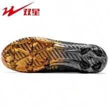 STARNOVO Zapatos de fútbol con tacos largos, para hombres y mujeres, cuello elástico para mayor comodidad, adecuados para entrenamientos y partidos en césped artificial, tacos de fútbol profesionales (Nota: El color de las suelas puede variar ligeramente debido al ángulo de la fotografía)