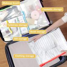 36pcs Mesh Zipper Pouch Bags,12 Colors For Storage Bags With Zipper, 8 Sizes For Reusable Plastic Zip Organizer For Travel Cosmetics - Multicolor - View 6