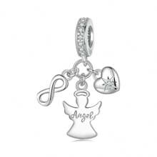 bamoer 1 pieza Colgante original de plata de ley 925 con nudo celta, amuleto nórdico, emblema de la suerte del amor para mujeres, regalo de joyería fina para el Día de San Valentín