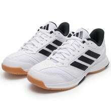 Adidas Tênis de Treinamento Masculino Ligra 8 M, Sapatos Esportivos de Fitness para Uso Externo, Tênis Casuais Acolchoados de Cano Baixo JI1505 - branco/preto/branco - Visão 3