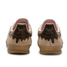 Adidas Originals GAZELLE室内运动鞋男女减震运动鞋情侣健身训练鞋户外休闲鞋JR8028 - 紙板黃/棕色/淺粉 - 查看 10