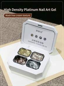 annies 四宫格金属凝胶线美甲银色青铜金色镜面铬色3D效果凝胶指甲油金属彩绘 - 彩色 - 查看 6