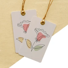 50-200 Custom 300g Hang Tags With Logo, Personalized Gift Labels, Metal Eyelets, Thick Rectangular Tags, Suitable For Price Tags, Jewelry Tags, Clothing Tags, Business Tags, Etc. Multifunctional, Highly Decorative, Reusable, Exquisite, Stylish, High-Quality, Rich In Colors, Modern, Customizable, Personalized, And Unique. An Ideal Gift For Men, Also Suitable For Tea Rooms, Homes, Gardens, Offices, Anniversaries, Valentine's Day, Mother's Day, Birthdays, Father's Day, Graduation Ceremonies, Weddings, Housewarming Celebrations, Back-To-School Season, And Other Occasions. - Black - View 6