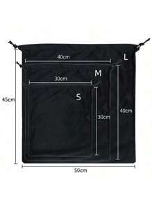 Handbag Protective Cover Dust-Proof Storage Bag Drawstring Closure Velvet Pouch For Soft Leather Bag Organization Bag Organizer Waterproof Bag - Black - View 5