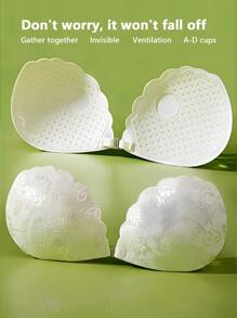 1 件肤色蕾丝隐形聚拢文胸，随机附赠透明肩带 - 彩色 - 查看 2