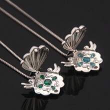 1pc Anime Mermaid's Melody 7-Color Pearl Necklace With Seashell Mermaid Princess Pendant, Suitable For Women & Girls For Daily Wear, Party, Gift