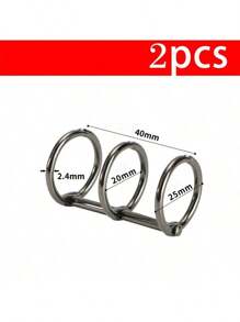 2 piezas de anillos para encuadernación de libros, anillos sueltos para hojas sueltas, anillos abiertos para calendario, diario, colores surtidos, anillos de hojas sueltas de fácil apertura y cierre, accesorios de calendario