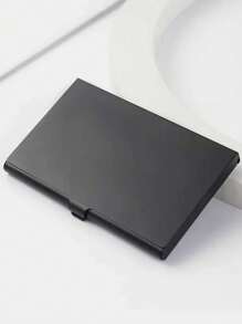 Business Card Holder Metal Business Card Case Pocket Simple Credit Card Holder Card Box Business Aluminum Alloy Business Card Case Portable Portable Carry Credit Card Case Color Metal Small Business Card Holder For Women Wallet Mini Wallet Purse Wallet Card Wallet