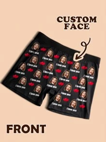 Quần đùi boxer nam in hình theo yêu cầu, đồ lót nam cá nhân hóa, quần đùi boxer in hình theo yêu cầu, quần đùi boxer in hình theo yêu cầu cho chồng, quần đùi boxer in hình ngộ nghĩnh, quà tặng ngày Valentine, quà kỷ niệm, quà sinh nhật, quà cưới, quà tặng cho bạn gái, quà tặng cho bạn trai, quà tặng cho chồng, quà tặng cho anh ấy, Gymboy - màu đen - Xem 3