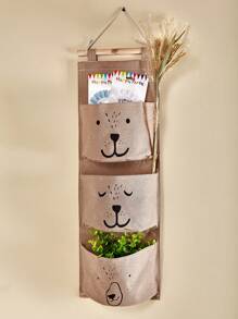 1 件婴儿房床边悬挂式收纳袋，儿童房壁挂式玩具收纳袋，颜色随机（不含挂钩）爱情人节 - 彩色 - 查看 3