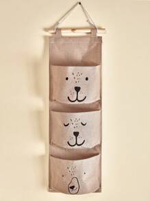 1 件婴儿房床边悬挂式收纳袋，儿童房壁挂式玩具收纳袋，颜色随机（不含挂钩）爱情人节 - 彩色 - 查看 4