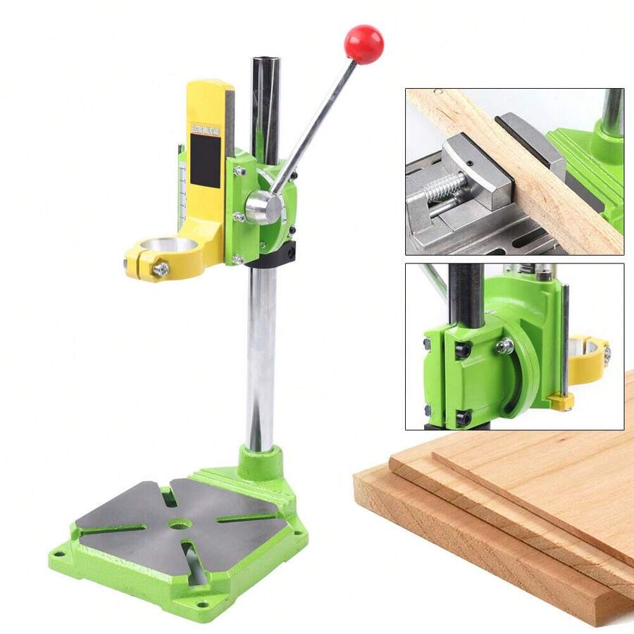 90° Rotary Hand Drill Stand Positioning Holder Bracket Support Tool 490mm Height - 1 - View 1